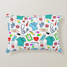 Muster für niedliche ärztliche Krankenpflege Dekokissen