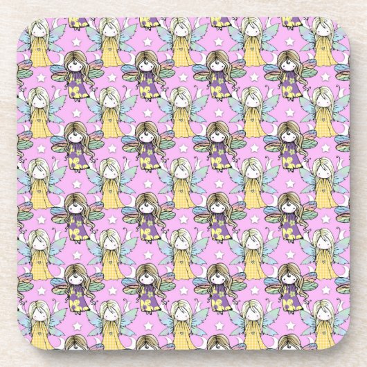 Muster für niedliche Äther und Sterne und Monde Getränkeuntersetzer (Vorderseite)