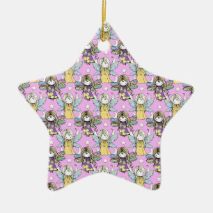 Muster für niedliche Äther und Sterne und Monde Keramikornament