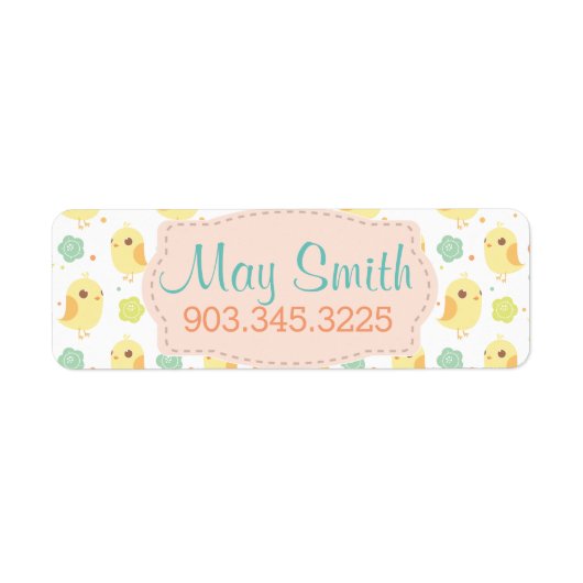 Muster für niedliche Blume (Vorne)