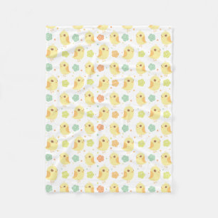 Muster für niedliche Blume Fleecedecke