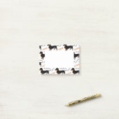 Muster für Niedliche Dackel oder Dackel Post-it Klebezettel (Auf Schreibtisch)