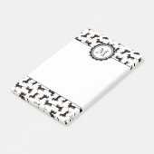 Muster für niedliche Dackel Post-it Klebezettel (angewinkelt)