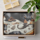 Muster für niedliche Dackel Seidenpapier (Geschenk)