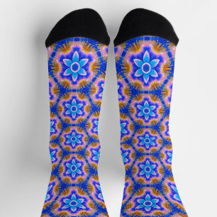 Muster für niedliche Furry-Blume Socken