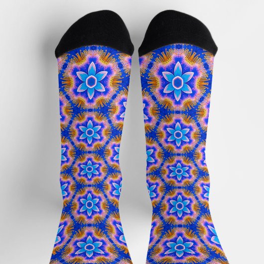 Muster für niedliche Furry-Blume Socken (Oben)