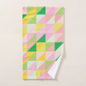 Muster für niedliche geometrische Muster in Frühja Badhandtuch Set (Handtuch)