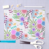 Muster für niedliche Girly Pastel-Blume und Blätte Seidenpapier (Handwerk)