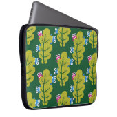 Muster für niedliche grüne Blätter Laptopschutzhülle (Vorne Rechts)