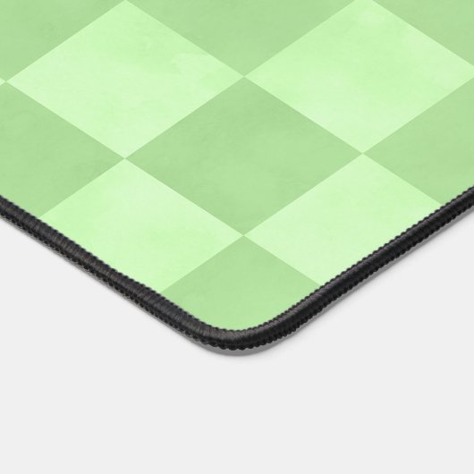 Muster für niedliche grüne Limone Schachbretter Schreibtischunterlage (Ecke)