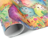 Muster für niedliche Guinea Geschenkpapier (Rolleneckpunkt)