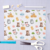 Muster für niedliche Haltungs- und Kleinkindtiere Seidenpapier (Handwerk)