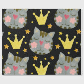 Muster für Niedliche Heimtiere Geschenkpapier (Flach)