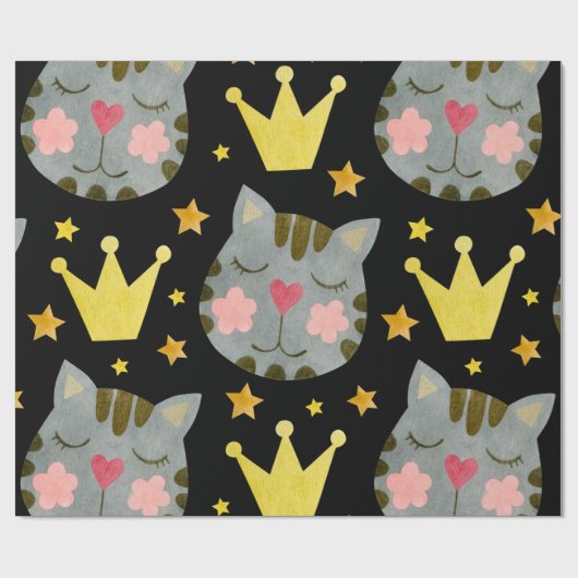 Muster für Niedliche Heimtiere Geschenkpapier (Flach)