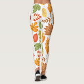 Muster für niedliche Herbstlaub Leggings (Rückseite)