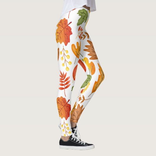 Muster für niedliche Herbstlaub Leggings (Rechts)