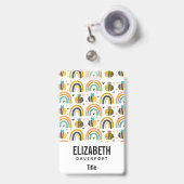 Muster für niedliche Hummeln und Regenbogen Ausweis (Vorderseite mit einziehbar)