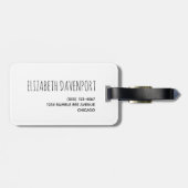 Muster für niedliche Hummeln und Regenbogen Gepäckanhänger (Rückseite horizontal)