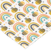 Muster für niedliche Hummeln und Regenbogen Tischdecke (Schrägansicht)