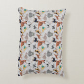 Muster für niedliche Hunde und Katzen Dekokissen (Rückseite(Vertikal))
