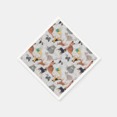 Muster für niedliche Hunde und Katzen Serviette (Ecke)