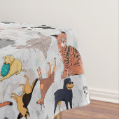 Muster für niedliche Hunde und Katzen Tischdecke (Beispiel)