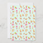 Muster für niedliche Kinderzimmer Save The Date (Rückseite)