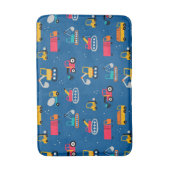 Muster für niedliche Konstruktionsbewegungen Badematte (Vorderseite Vertikal)