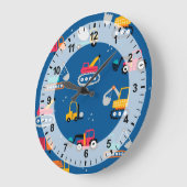 Muster für niedliche Konstruktionsbewegungen Große Wanduhr (Winkel)