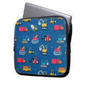 Muster für niedliche Konstruktionsbewegungen Laptopschutzhülle (Vorderseite Links)