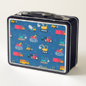 Muster für niedliche Konstruktionsbewegungen Metall Brotdose (Rückseite)