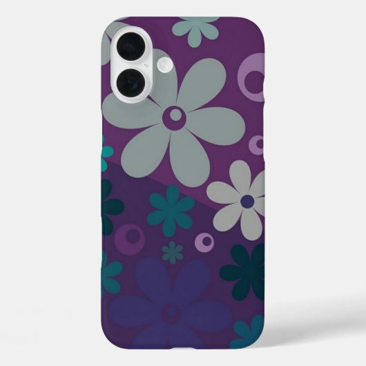 Muster für niedliche Lila Blume Case-Mate iPhone Hülle (Rückseite)