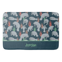 Muster für niedliche Manatees Meereswelt Tiere