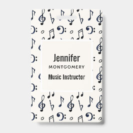 Muster für niedliche Musikereignisse Ausweis