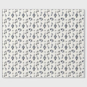 Muster für niedliche Musikereignisse Geschenkpapier (Flach)