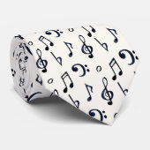 Muster für niedliche Musikereignisse Krawatte (Gerollt)