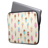 Muster für niedliche Pastelleis-Süßigkeiten Laptopschutzhülle (Vorderseite Links)