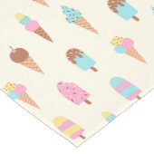 Muster für niedliche Pastelleis-Süßigkeiten Mittelgroßer Tischläufer (Ecke)