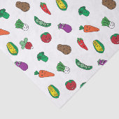 Muster für niedliche pflanzliche Lebensmittel Seidenpapier (Ausschnitt)