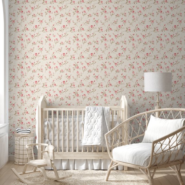 Muster für niedliche rosa Rose Tapete (Kinder)