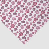 Muster für niedliche Rosa und Lila Rose Seidenpapier (Ausschnitt)