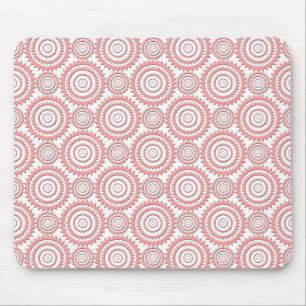 Muster für niedliche rosa und weiße geometrische K Mousepad