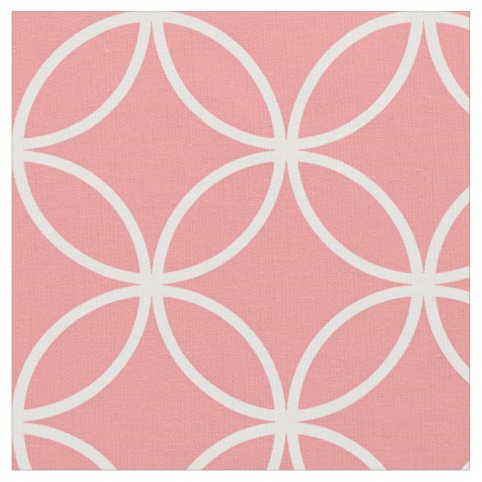 Muster für niedliche, rosa und weiße, überlappende stoff (Nahaufnahme)