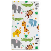 Muster für niedliche Safari-Tiere im Kinderzimmer Kleine Geschenktüte (Vorderseite)