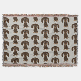 Muster für niedliche Schokolade-Dackeln | Dackel H Decke