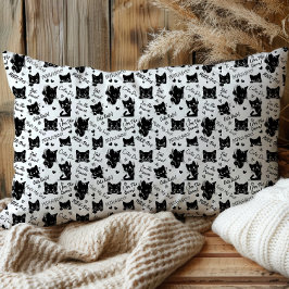 Muster für niedliche Schwarze Katzen und Redewendu Seidenpapier