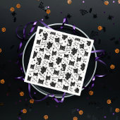 Muster für niedliche Schwarze Katzen und Redewendu Serviette