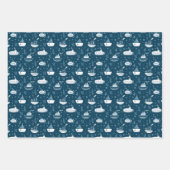 Muster für niedliche Seefahrzeuge Geschenkpapier Set (Vorderseite 3)