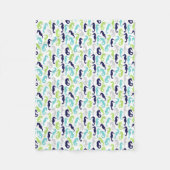 Muster für niedliche Seepferde Fleecedecke (Vorderseite)