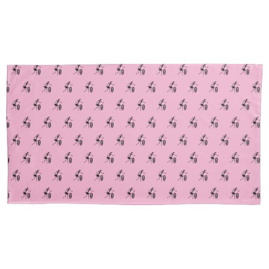 Muster für niedliche Silhouette Inspiration Tänzer Kissenbezug (Vorderseite)